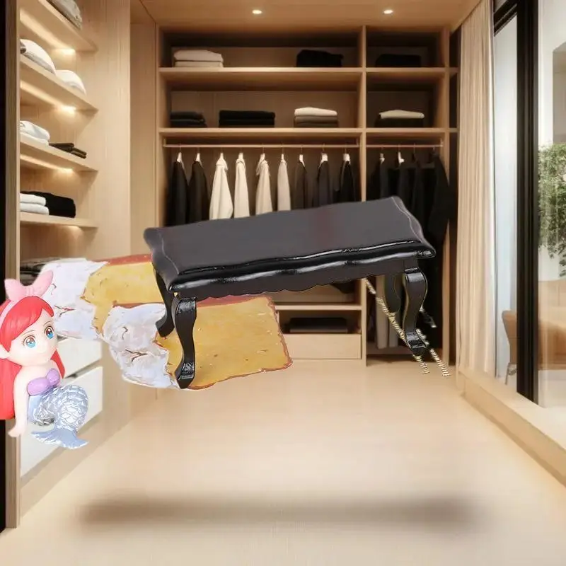 Table à thé ondulée Miniature à l'échelle 1:12, modèle de meubles de maison de poupée, Table basse de loisirs pour le salon