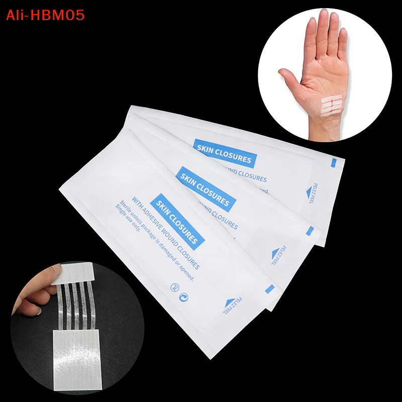 (HB05)Skin Closures Sterile Strip Scar Away Scar Marks Remover Sterile First Aid Travel Wound  Surgical Adhesive