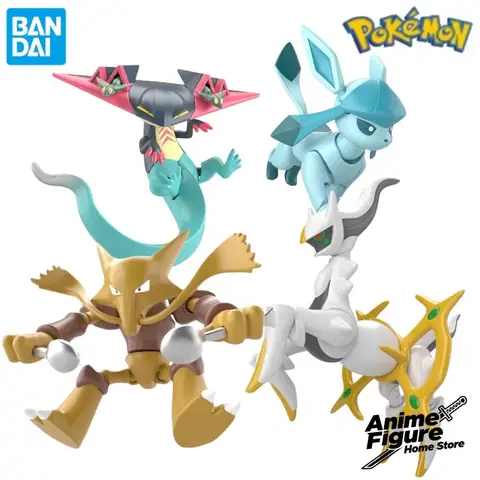 100%Original in Stock Bandai Pokémon SHODO 7 Arceus Dragapult Alakazam Glaceon Anime Character Model Toys Ornaments Collection