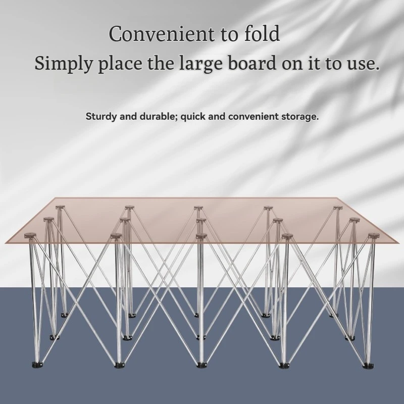 Portable Work Sawhorse Support Foldable Spider Foot Support Workbench Quick Telescopic Workbench Woodworking Tool