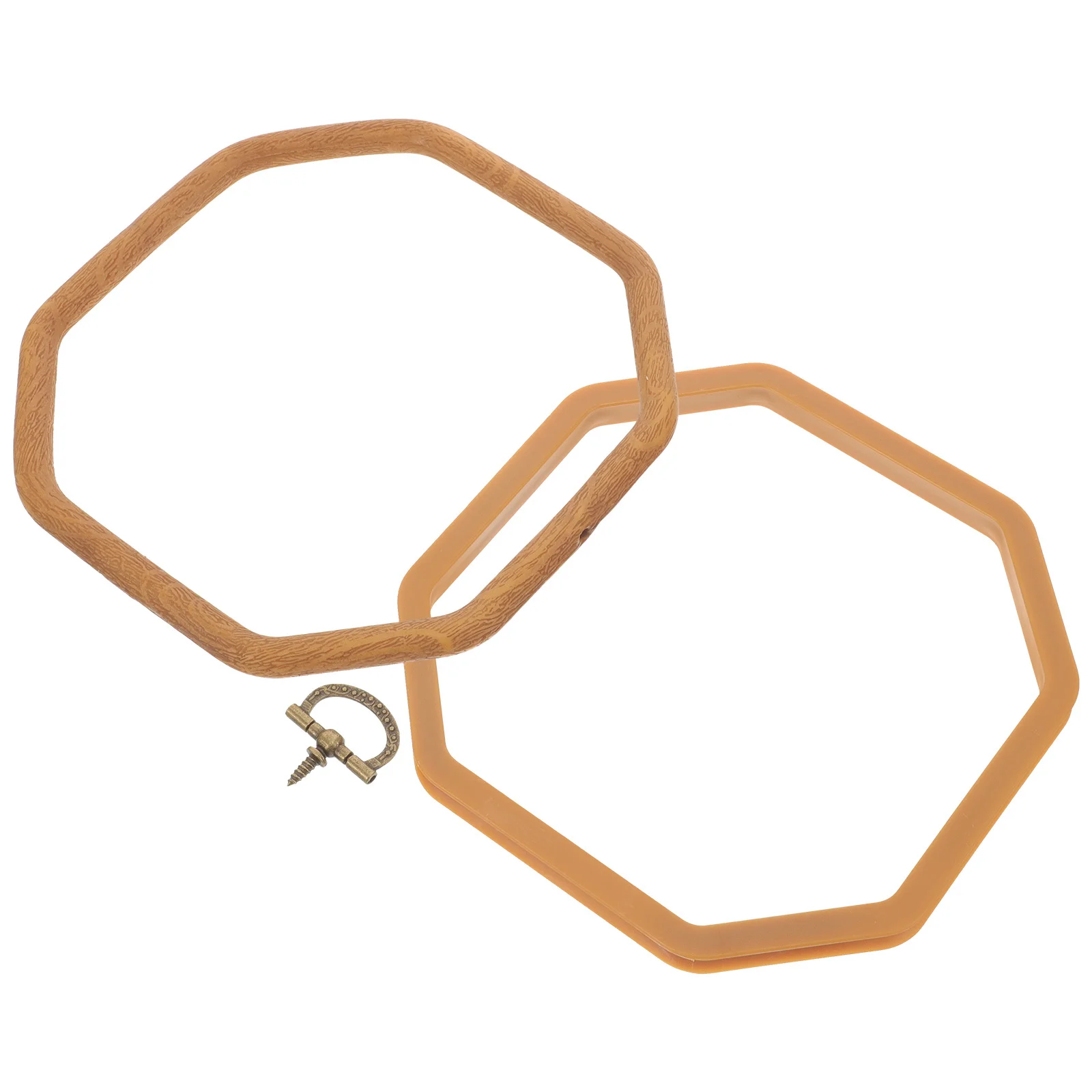 

Cross Stitch Hoop Frame Octagonal Embroidery Ring Easy to Use Craft Sewing Tool for DIY Projects Colorfast Reusable Needlework