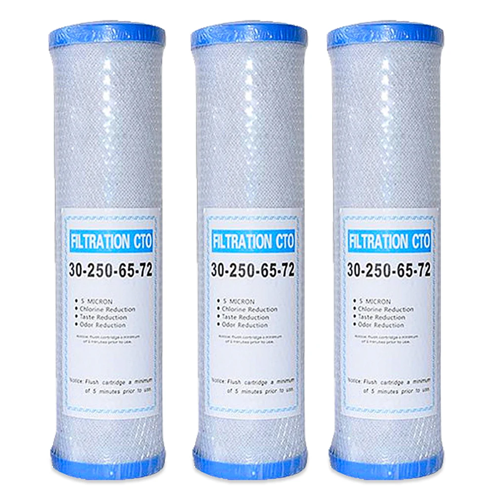 Universal Water Filter Activated Carbon Cartridge Filter 10 Inch Cto Block Carbon Filter Water Purifier