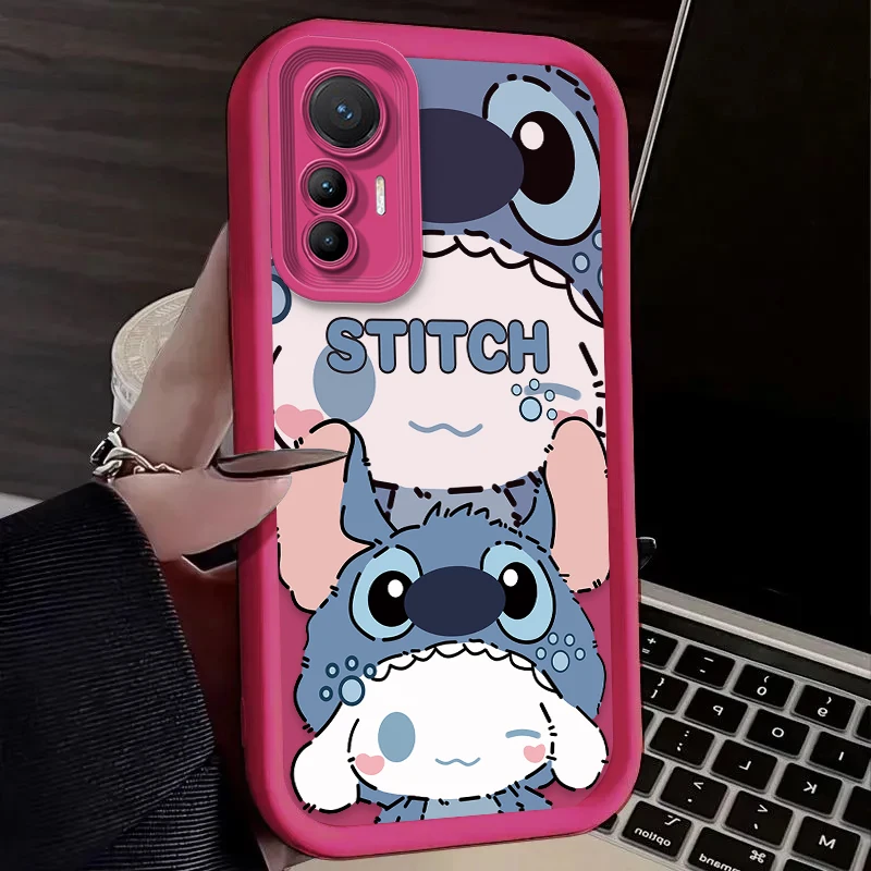 귀여운 디즈니 커플 소프트 폰 케이스 샤오미 미 15 울트라 14 13 12 12S 12X 11 라이트 5G NE 13T 12T 11T 14T 프로 매트 백 커버