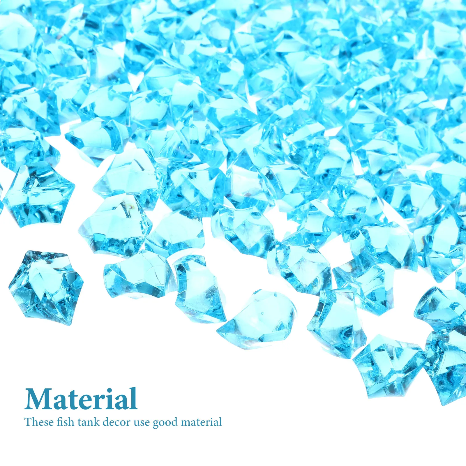 

Fish Tank Landscaping Acrylic Crystal Stones Aquarium Decor Smooth Light Effect DIY Gravel Aquarium Rocks Landscaping Rocks