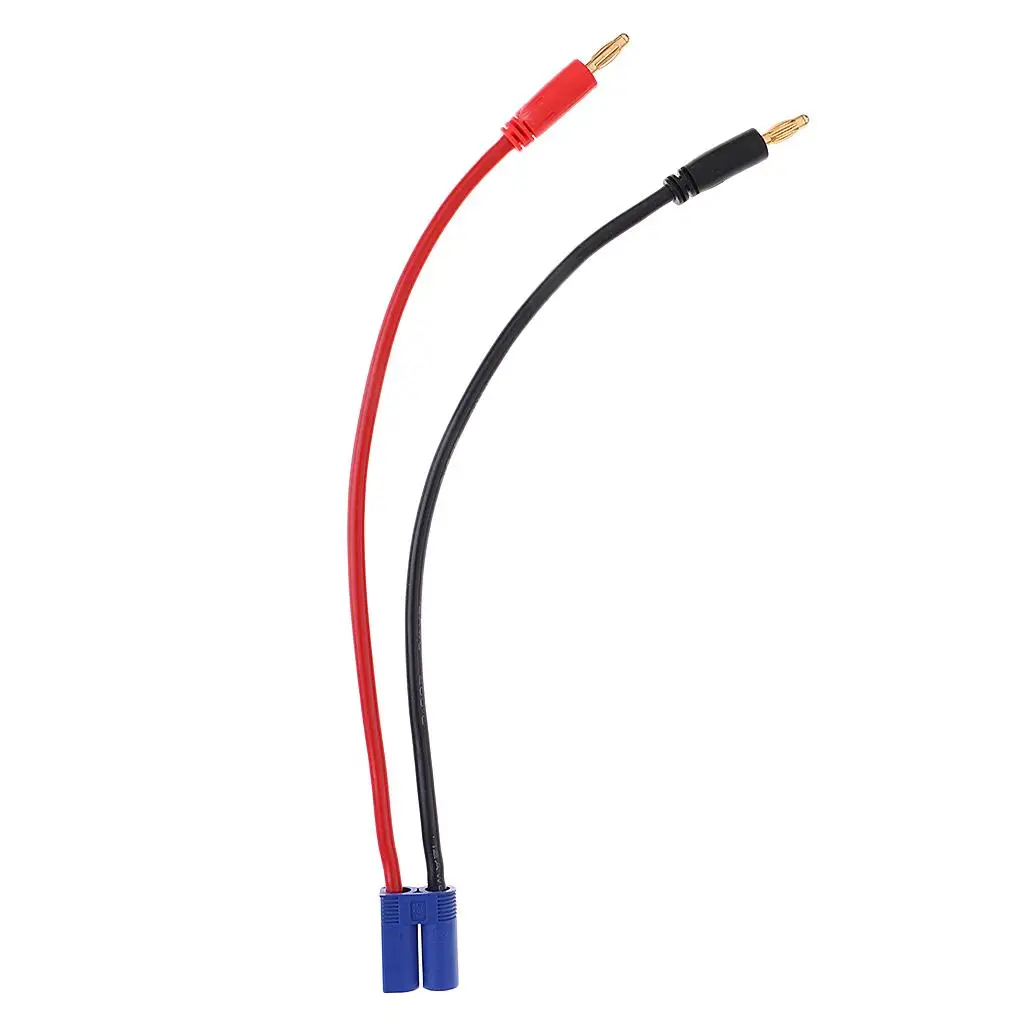 Golden 4.0 Banana Connector to EC5 Plug Cable for RC Lipo Battery Accs