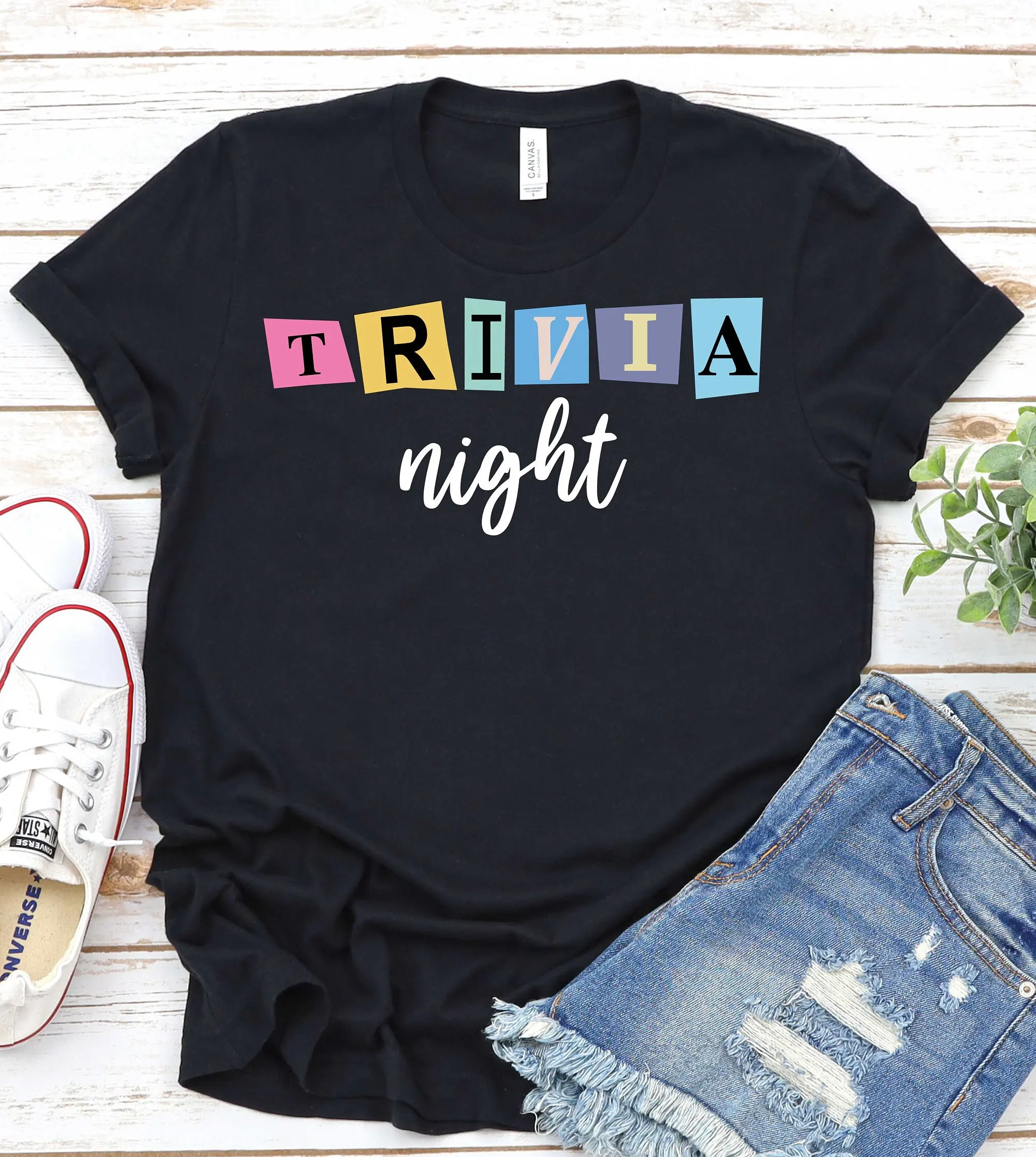 Trivia Night T Shirt S For Party Game Event Quiz Challenge