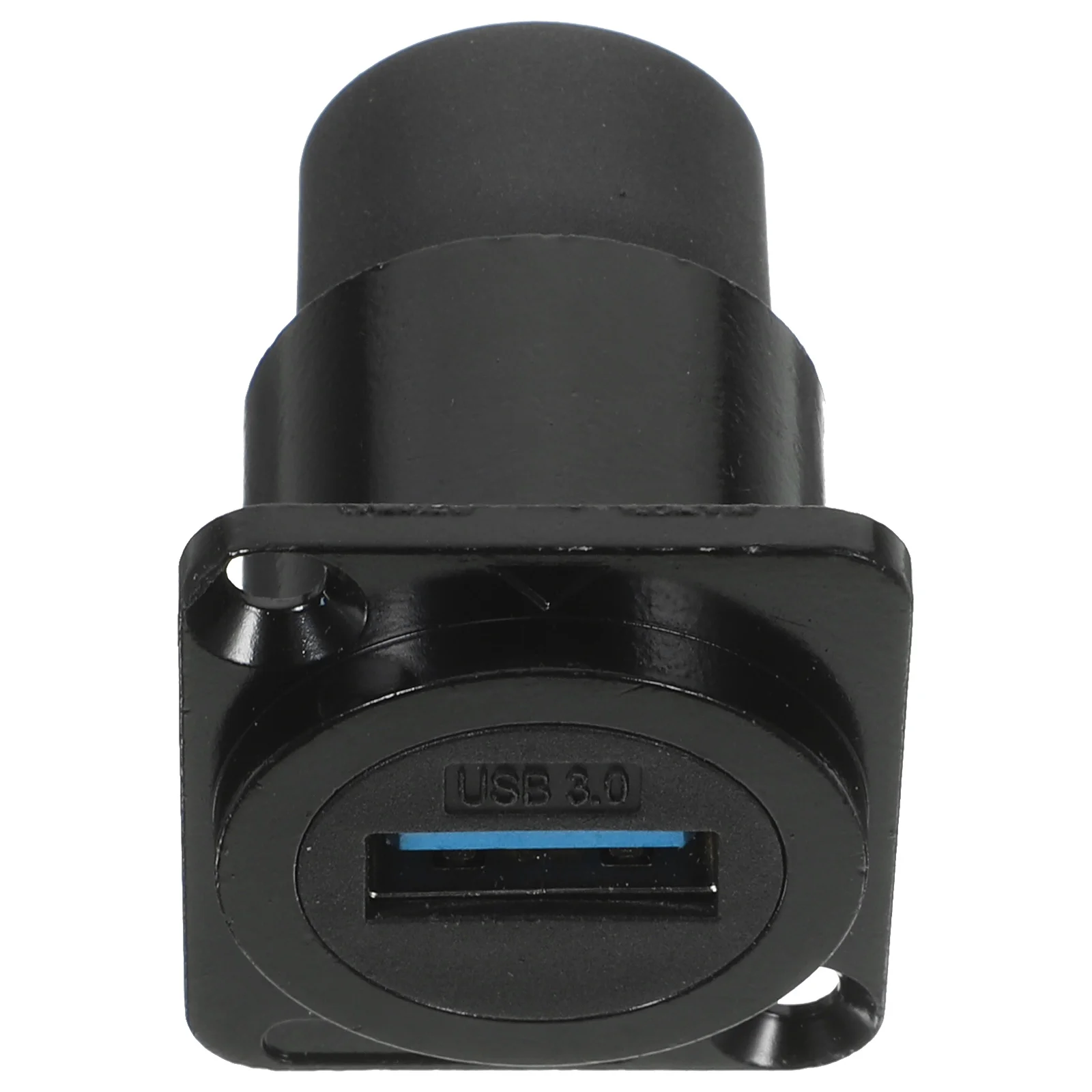 Фиксированная панельная розетка USB-переходник через переборку 30, крепежная муфта, гнездо для удлинителя, водонепроницаемый кабель, черная передняя часть