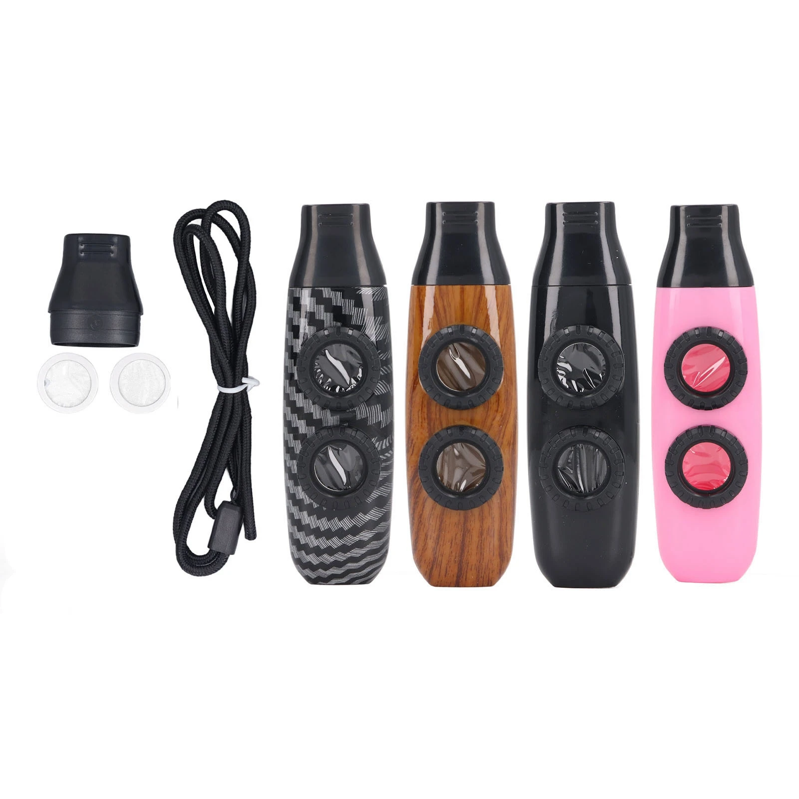 المزدوج كازو الناي كازو الناي ثقب مزدوج الناي الرياح قابل للتعديل آلة الرياح الموسيقية مع الحجاب الحاجز لأداء اللعب #1