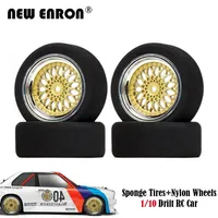 1/10 RC Drift On Road 4Pc 70*27mm Sponge Tires Nylon Wheel Foam Tires Anti-Skid Silent for Rc Car On-Road Racing Car Accessory
