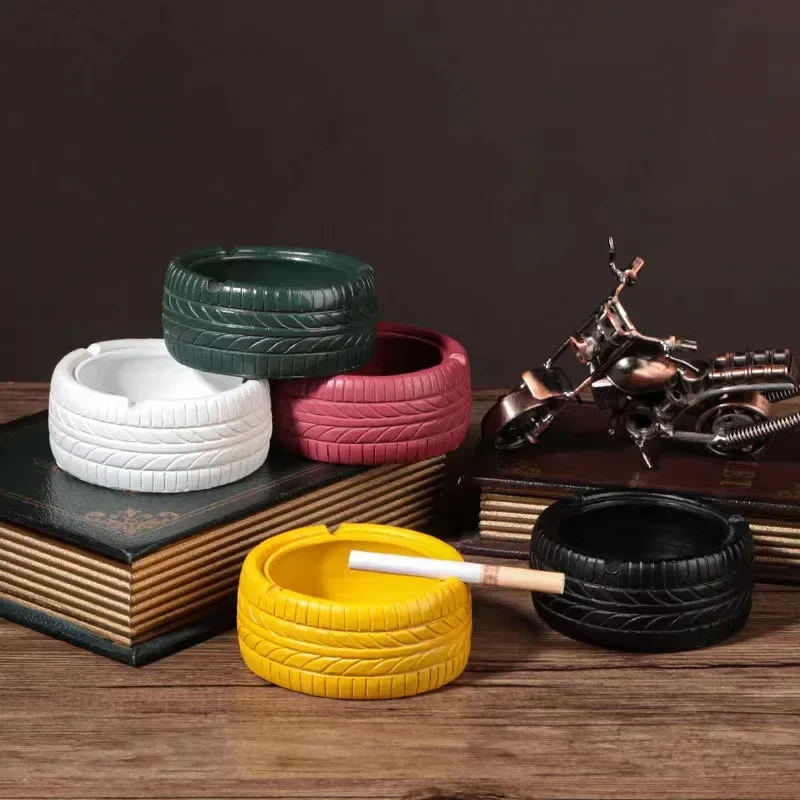 

American retro tire styling personality trend ashtray creative home Nordic ins bar decorations ornaments funny ashtray
