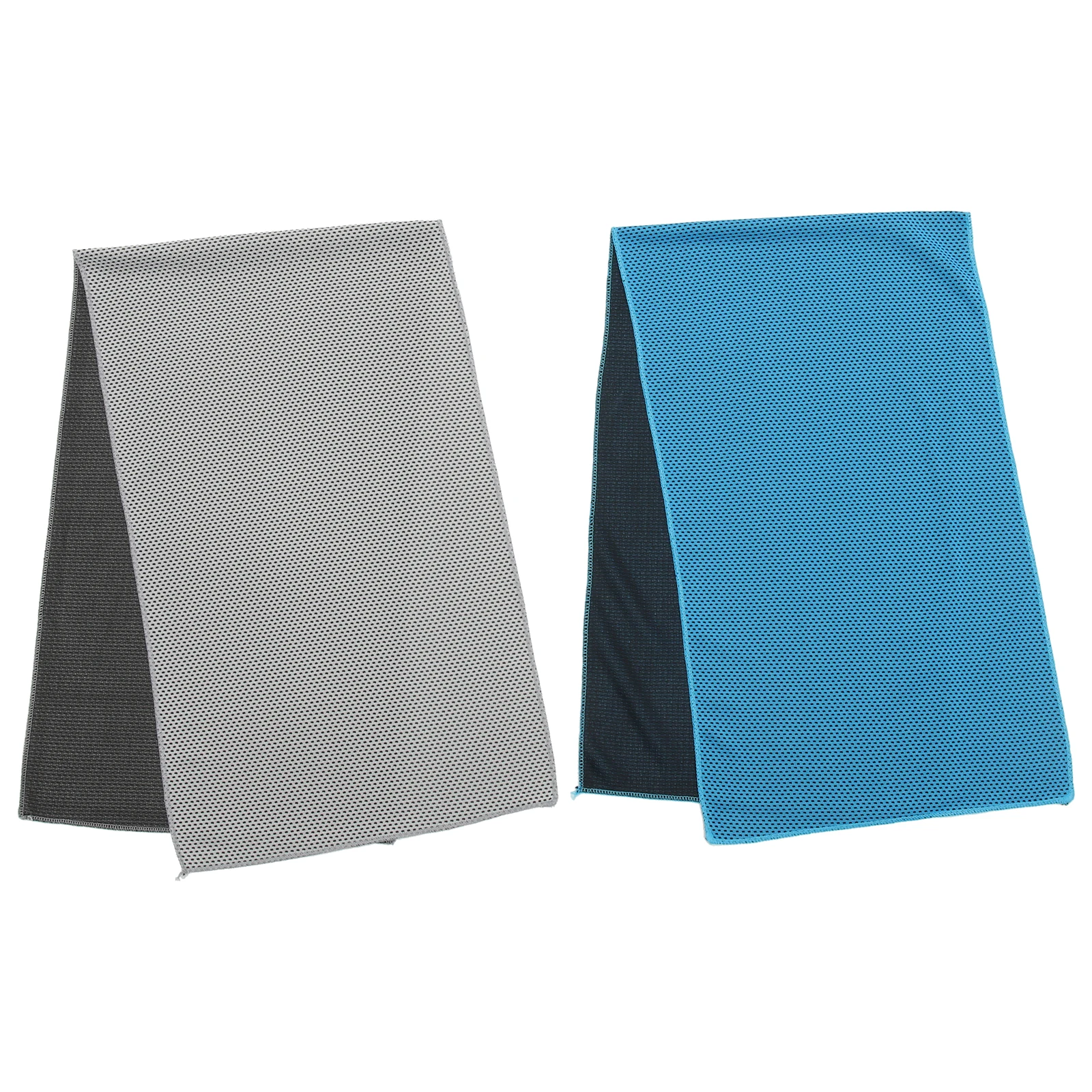 

2pcs Cooling Towels Quick Dry Microfiber Neck Summer Sweat Absorbent Sports Exercise Lightweight Polyester Ice Towel Outdoor