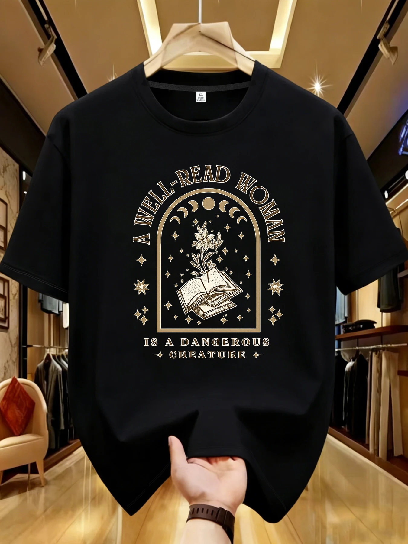 

【WDS01167】Creative printing plus size women's T-shirt summer casual street fashion women's Joker short sleeve T-shirt