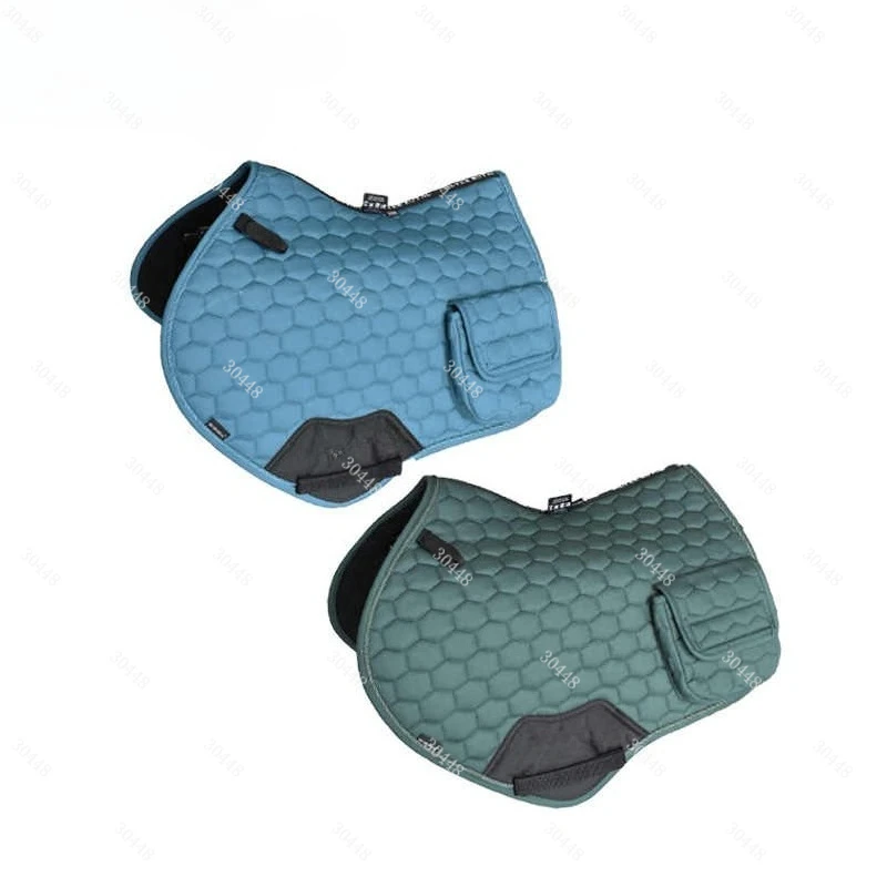 Integrated Saddle Sweat Pad Equestrian Saddle Pad Obstacle Riding Sweat Cloth with Pocket