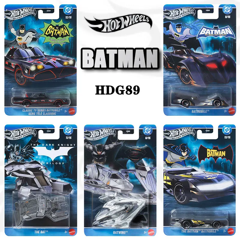 Hot Wheels Batman Series,1966 Classic Batmobile 1:64 Scale Die‑Cast Alloy Car,Batwing, Kids Birthday Gift Toy Vehicle Collection