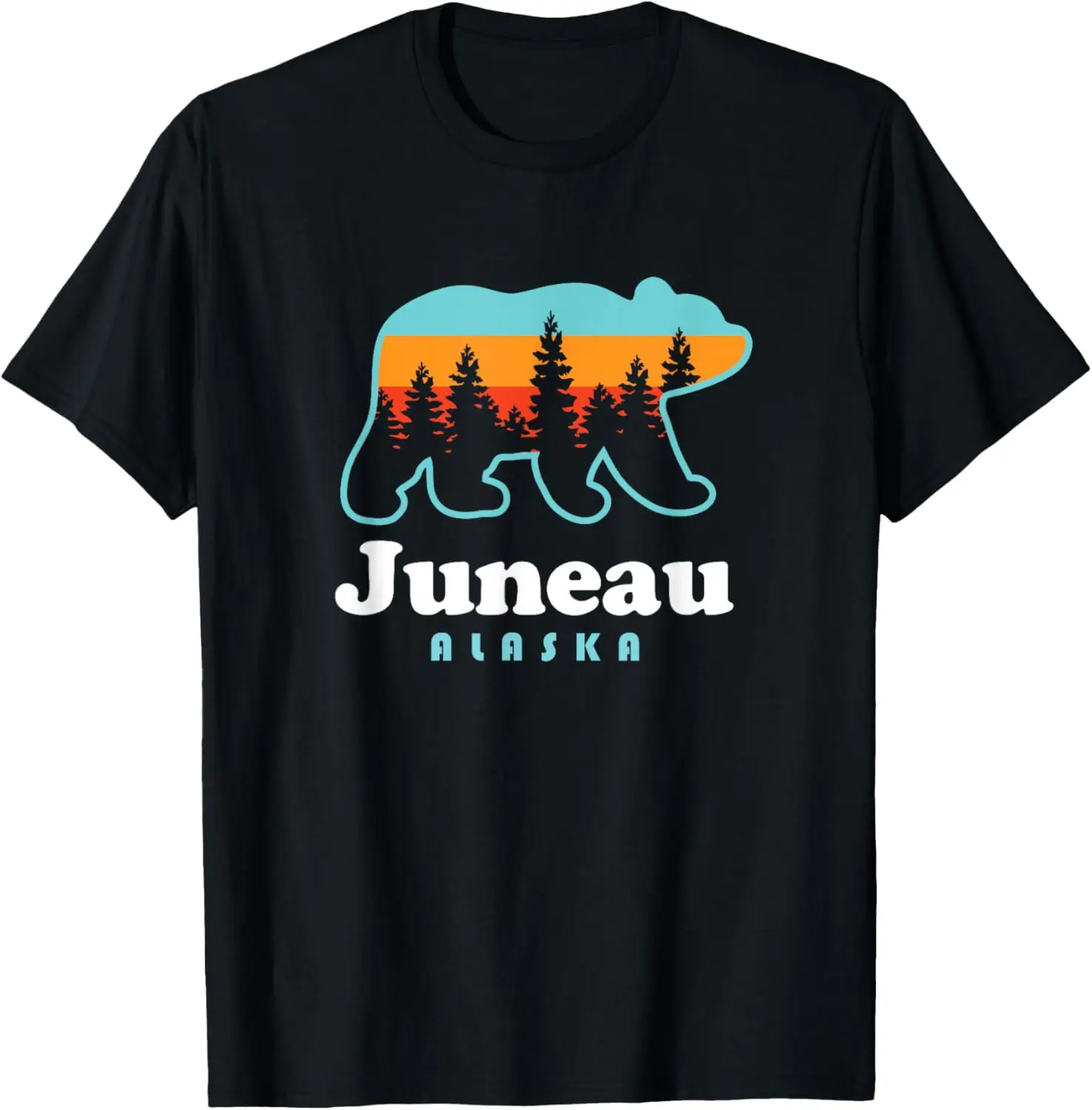 

Juneau Alaska Bear Outdoors Hiking T-Shirt