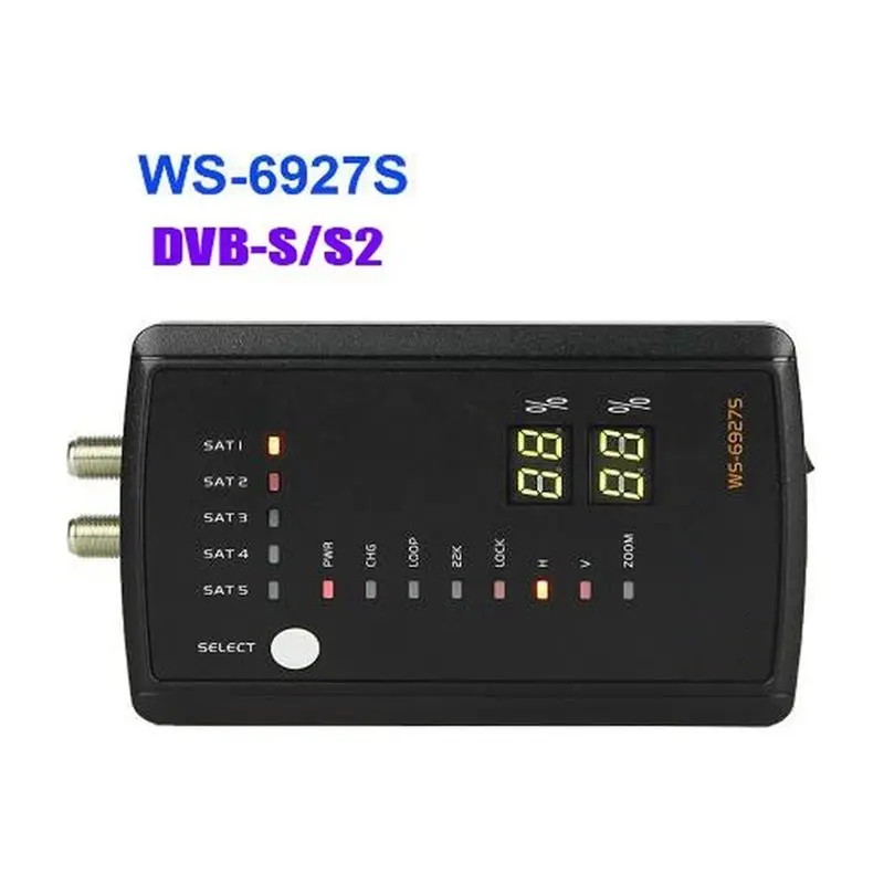 WS-6927S DVB-S S2 Digital Signal Meter Finder MPEG-2 MPEG4 Sat Finder Vs WS-6933 EU Plug