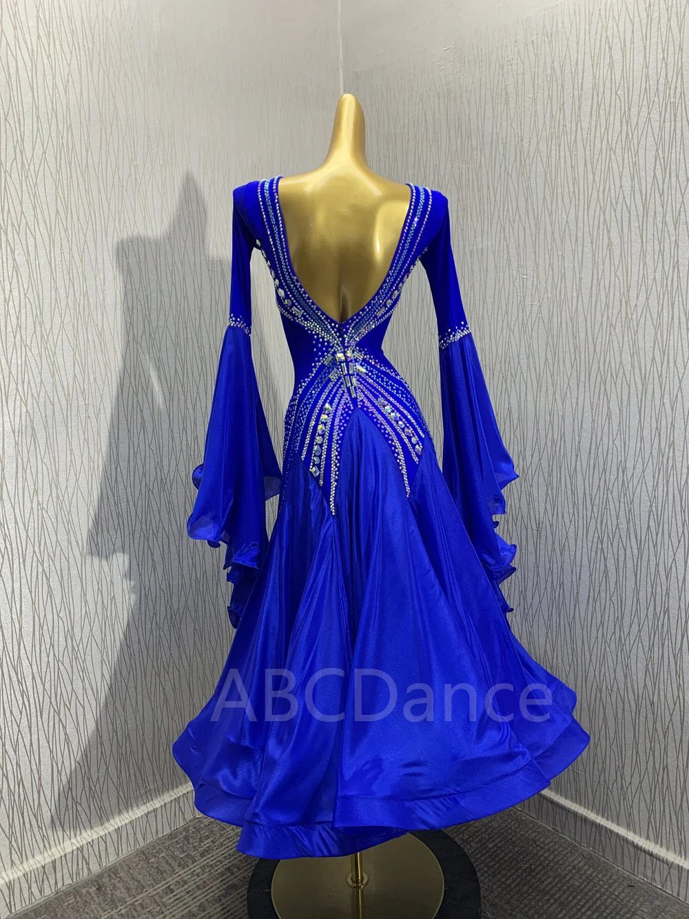 Customized ballroom dance dress  Standard Dance Dress ballroom dress for Competition modern dance Costume royal blue