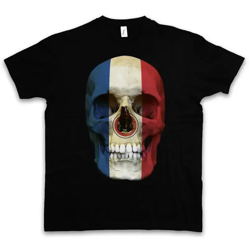 CLASSIC PARAGUAY SKULL FLAG T SHIRT Biker MC Banner Sizes S 5XL