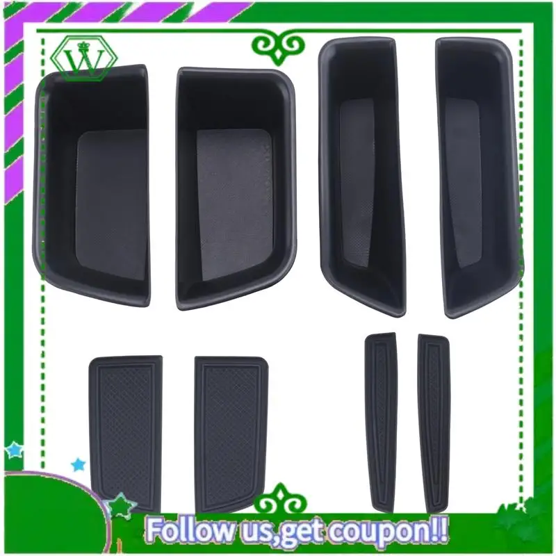 

AC34-4 X Car Door Side Handle Pocket Storage Box Storage Organizer Tray Grab Handle Box For-Porsche Macan 2015-2021