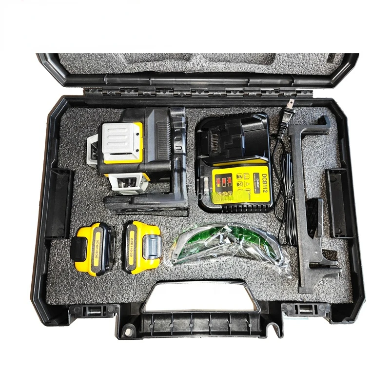 Ready To Ship Factory high accuracy infrared ray 12 line wall and ground-level spirit level 4D all-around wall laser level