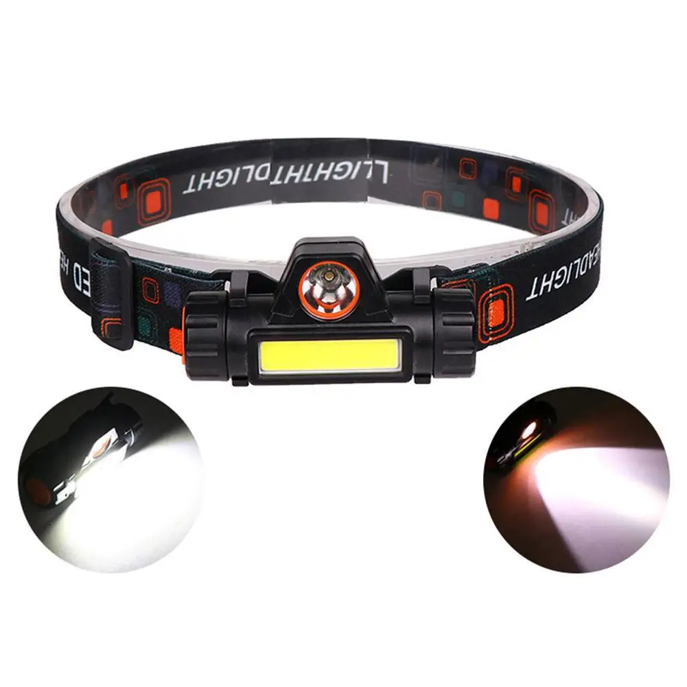 Mini Rechargeable Powerful Headlamp Usb High Power Light Strong Led Lamp Torch Waterproof Headlight Portable Fishing R5v8