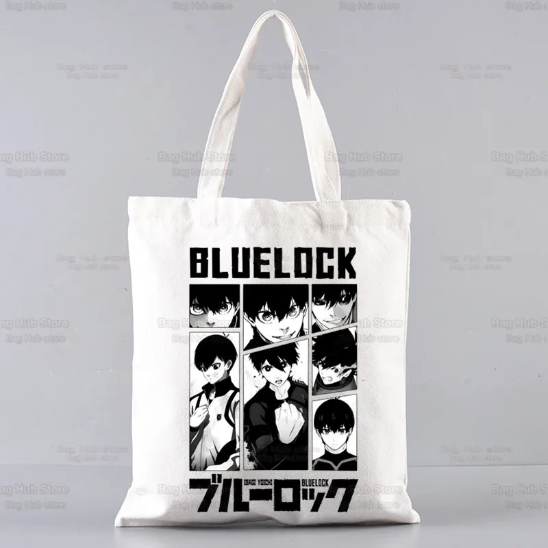 BLUE LOCK Shopper Shopping Tote Bag Shoulder Bag Isagi Yoichi Seishiro Nagi Meguru Bachira Canvas Bags Capacity Handbag