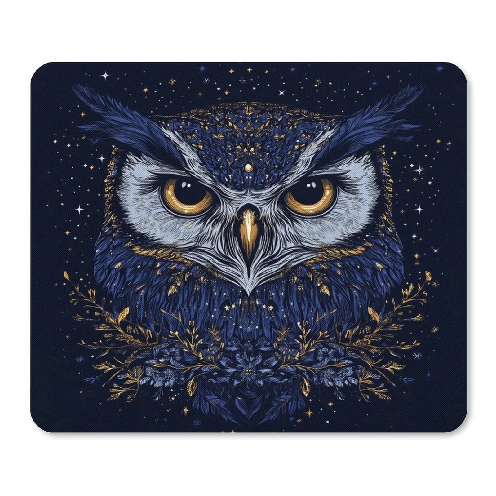 The high-quality rubber mouse pad with a human head and eagle pattern from Star Night's Sleep for small computer desktops