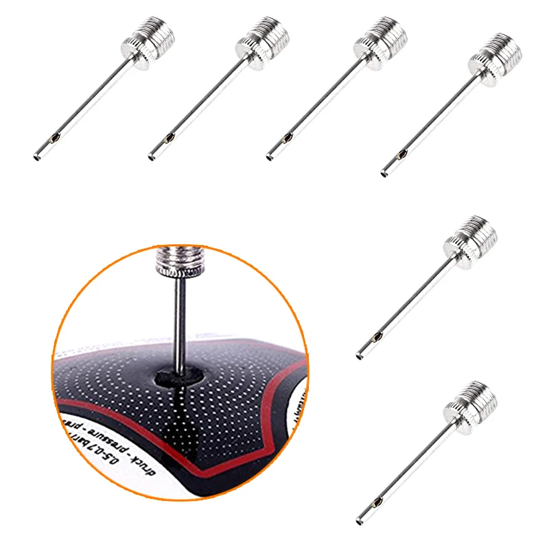 Sport Bal Opblazen Pomp Naald Voor Voetbal Basketbal Voetbal Opblaasbare Luchtventiel Adapter Rvs Pomp 5/10/20PCS