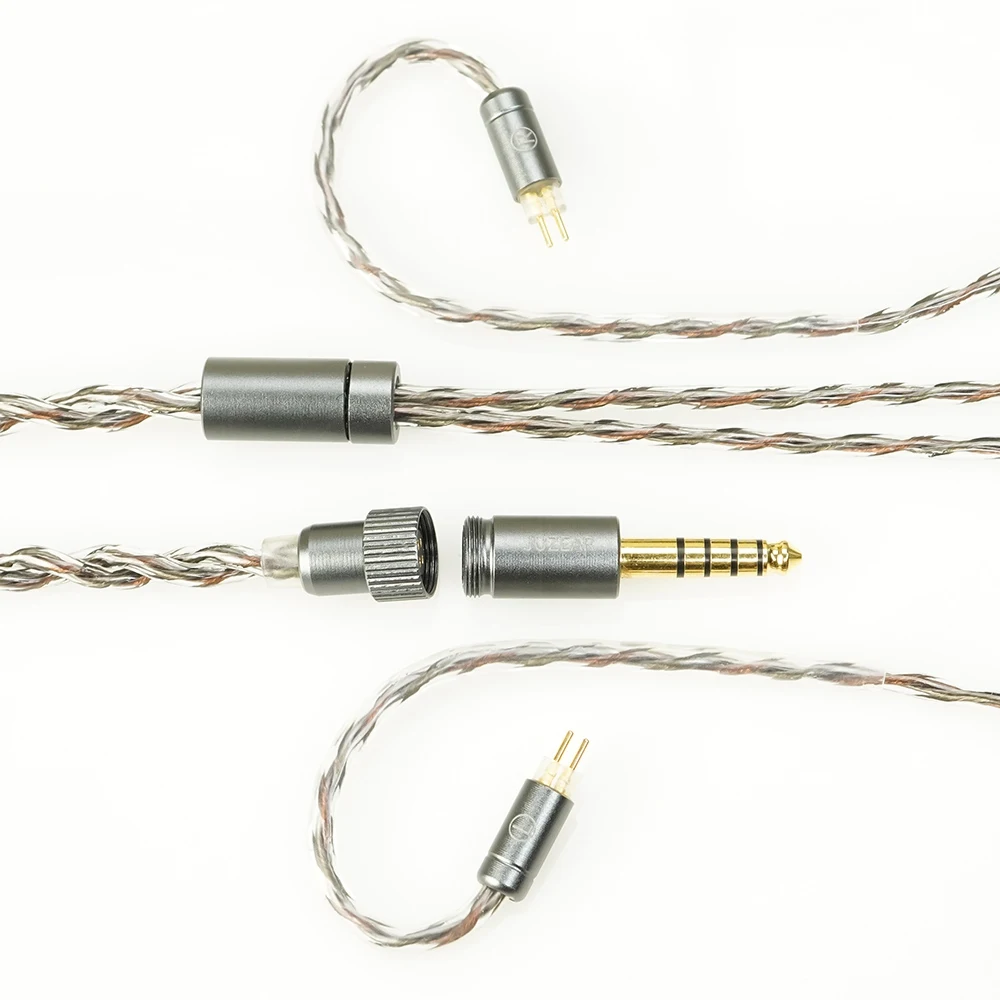 JUZEAR Flare Earphone Upgrade Cable 6N SPOCC+SCCW Hybrid Defiant Original 3.5mm+4.4mm Replaceable Cable image 6
