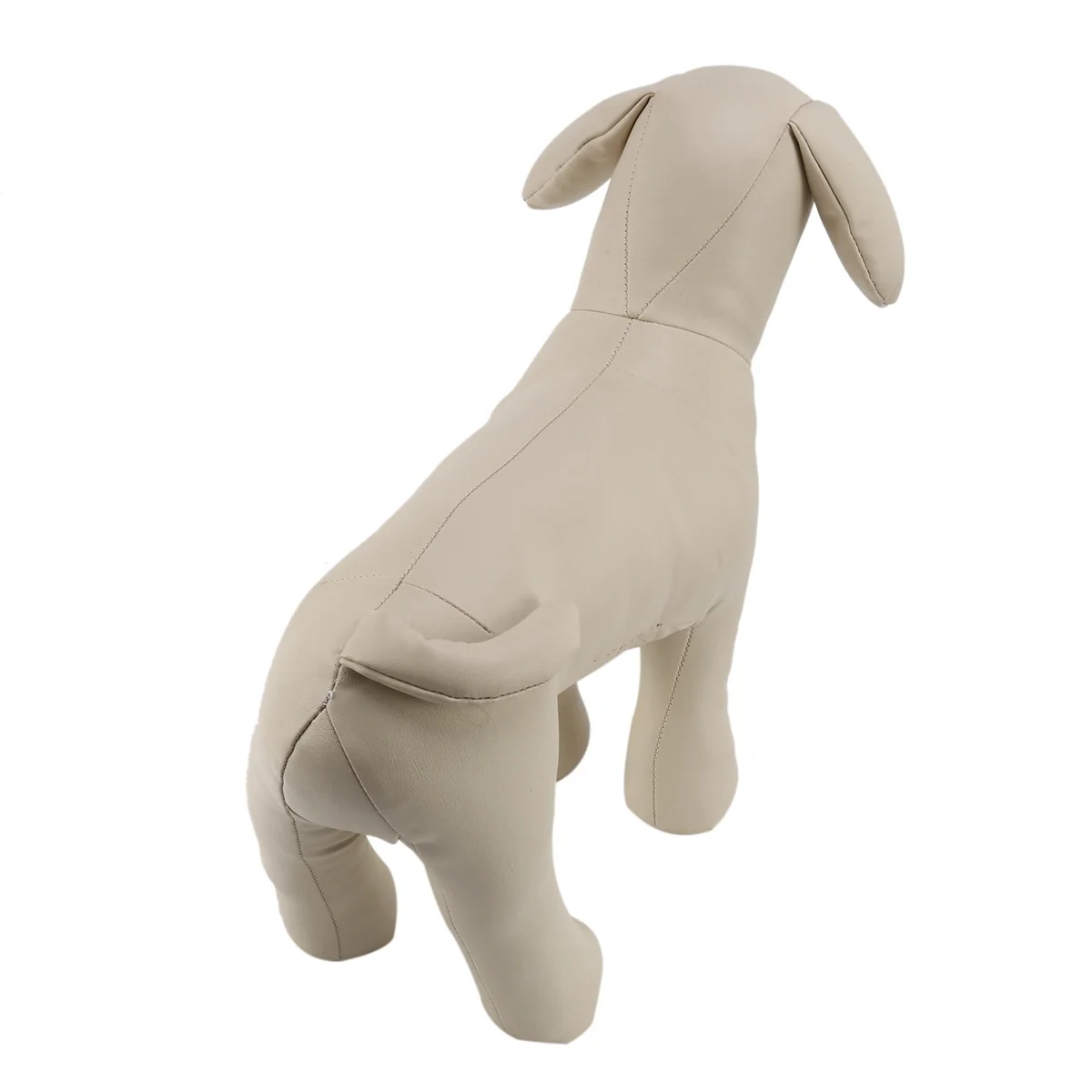 ABIY Leather Dog Mannequins Standing Position Dog Models Toys Pet Animal Shop Display Mannequin White M