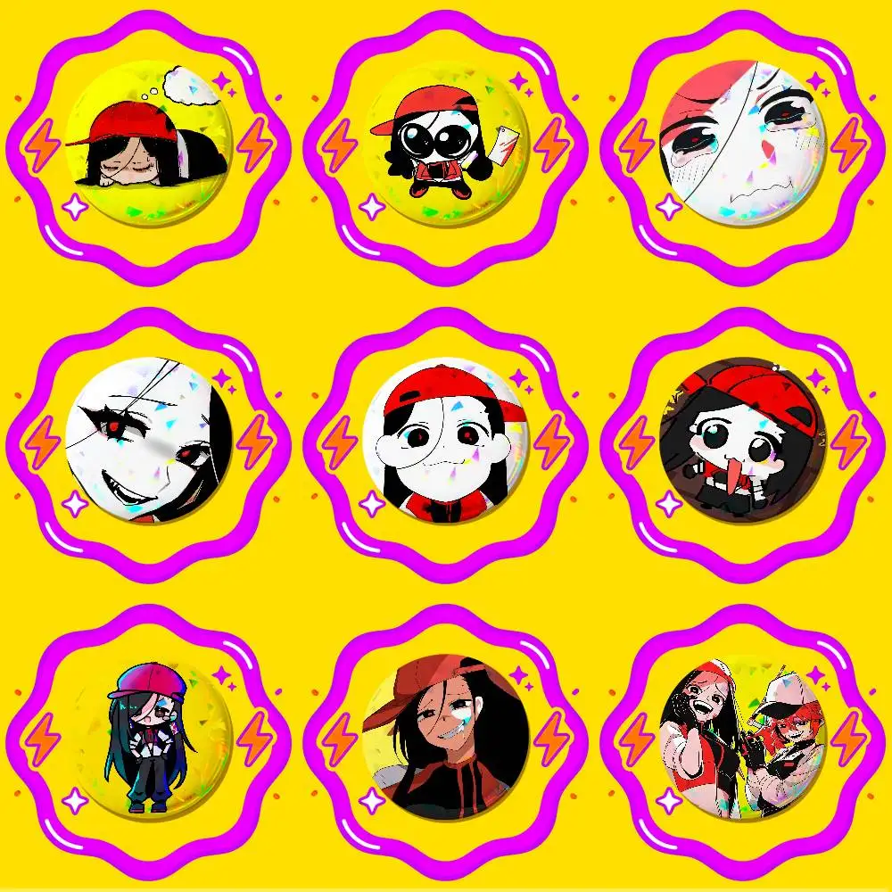 For Singer Yi Xi Meat Girl Enamel Pin Badge Button Round Metal Brooch Gift Custom Collectible Ita Bag Pins