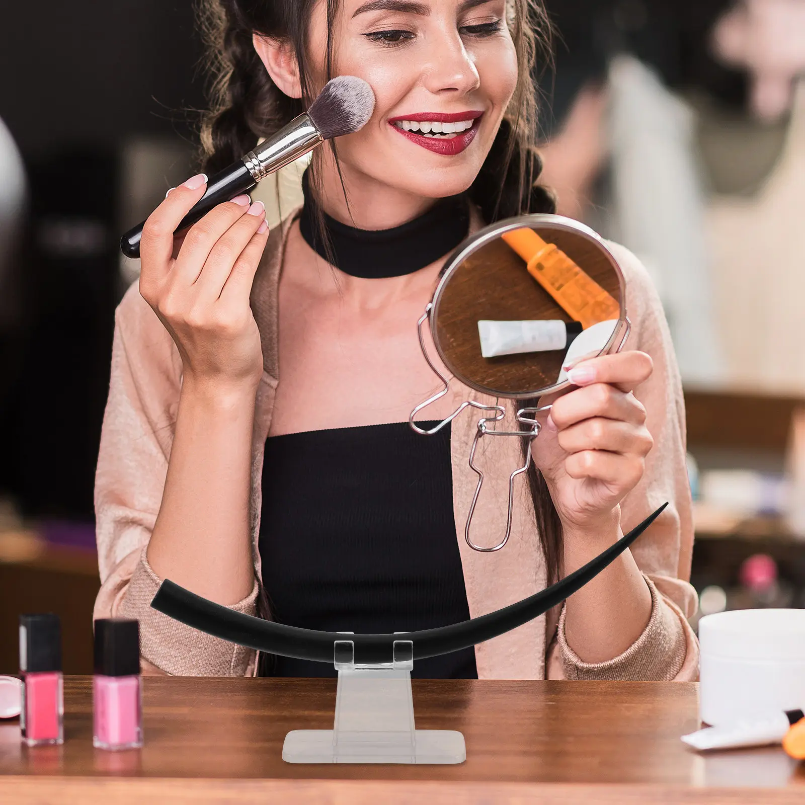 

Набор из 2-х тренировочных моделей для наращивания ресниц: изогнутые накладные ресницы для демонстрации и отработки естественного вида, для обучения в салонах красоты