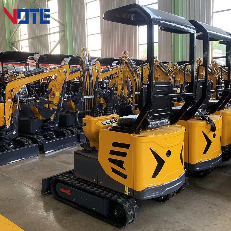 Mini escavatore del motore diesel di alta efficienza Mini scavatore di vendita della fabbrica da 1 tonnellata con il piccolo bagger multifunzionale di buona corsa