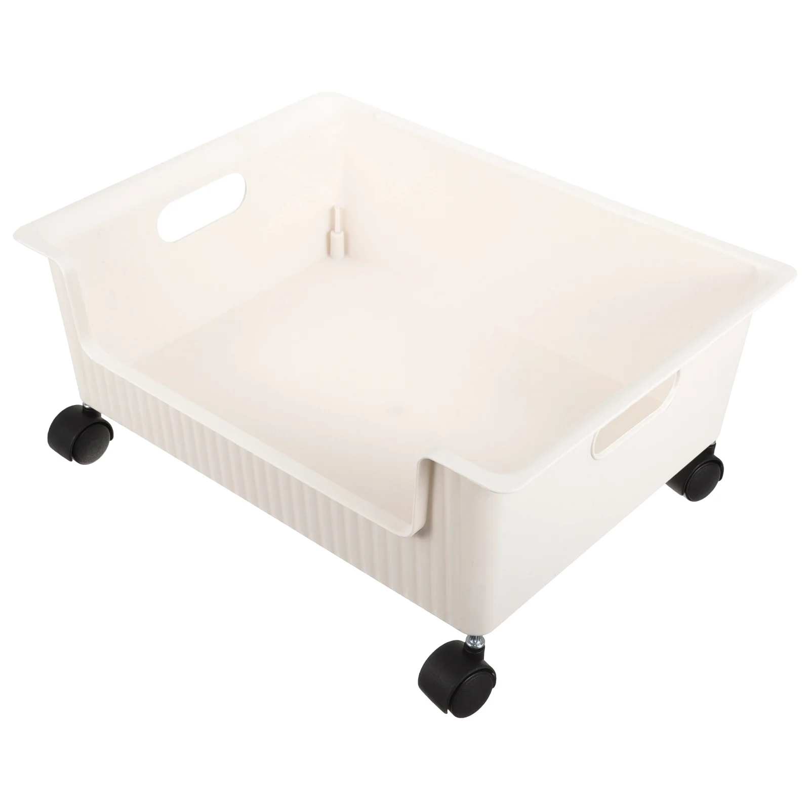 

Bookcase with Pulley Plastic Storage Box Bookshelf on Wheels Student Bookcase Desk Organizer Books Container Toys Storage Box