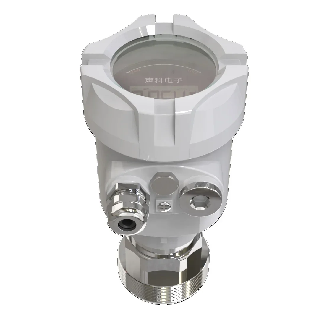 Transmitter pengukur level tangki air 4-20 mA, sensor ultrasonik, rs485