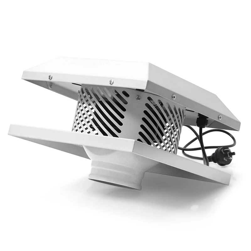hon&gu an 4-Inch White Roof Mounted Exhaust Fan 220~240V Centrifugal Roof Fan for Warehouse Garage