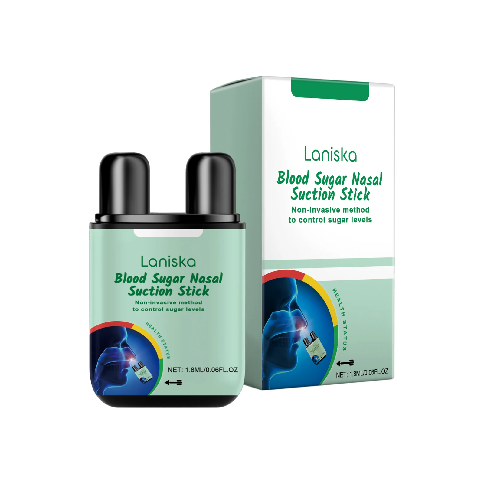 1/2/3 قطعة التحكم في مرض السكري جهاز الاستنشاق الأنفي التوازن الجلوكوز في الدم تحفيز الأنسولين مستقرة تحديث الصحوة انخفاض السكر في الدم الرعاية