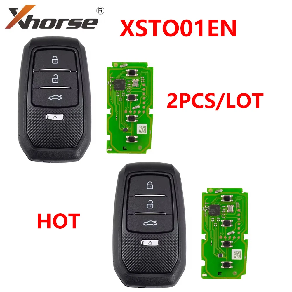 2Pcs/lot Xhorse XSTO01EN FENG.T Univeral TOY.T Smart Key for Toyota XM38 Support 4D 8A 4A All in One
