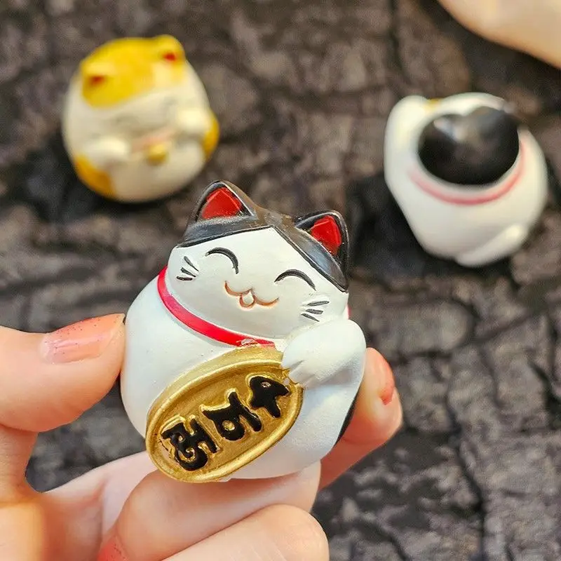 Japanese Damo Egg Diy Hand Auspicious Senior Cute Cat Zhaocai Home Tabletop Decoration