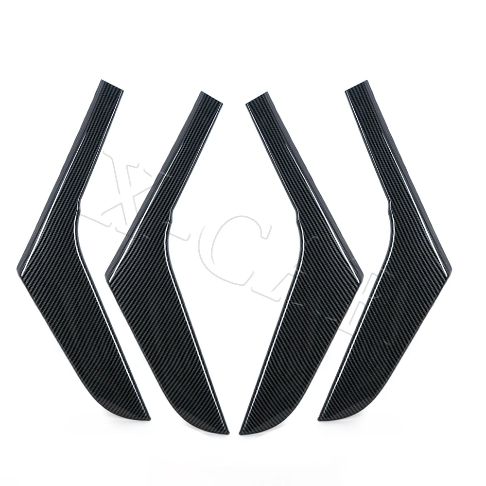 Left Right Carbon Fiber Interior Door Panel Pull Strip Door Handle Decorative Strip For Volkswagen VW Golf 6 GTI MK6 2009-2014