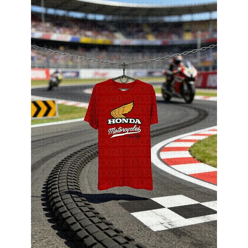 

Мужская мотоциклетная футболка Honda, гоночный костюм для верховой езды, быстросохнущий дышащий топ с короткими рукавами, летняя футболка 2026, хит продаж