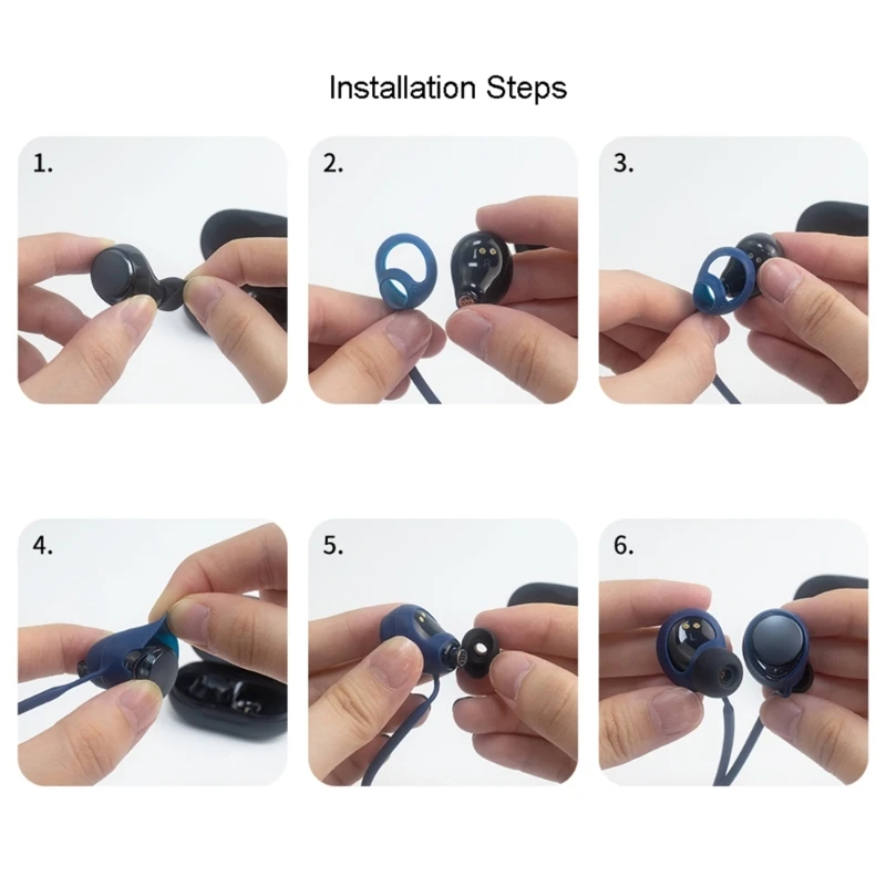 Anti-lost Strap Soft Hanging Neck Rope Cable Waterproof Lanyard Cord Suitable for Sound Core Space A40 Wireless Earphone 896C