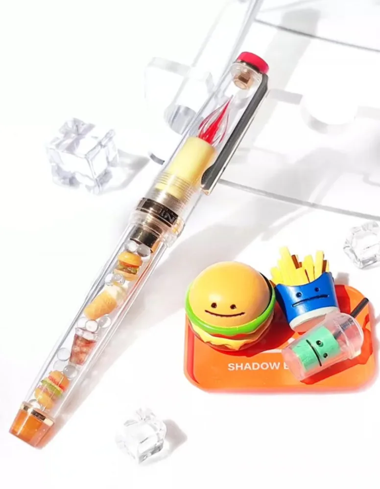 

Стеклянная ручка Jinhao 82, ручная работа, серия «День детей», плавное письмо, ручка для каллиграфии