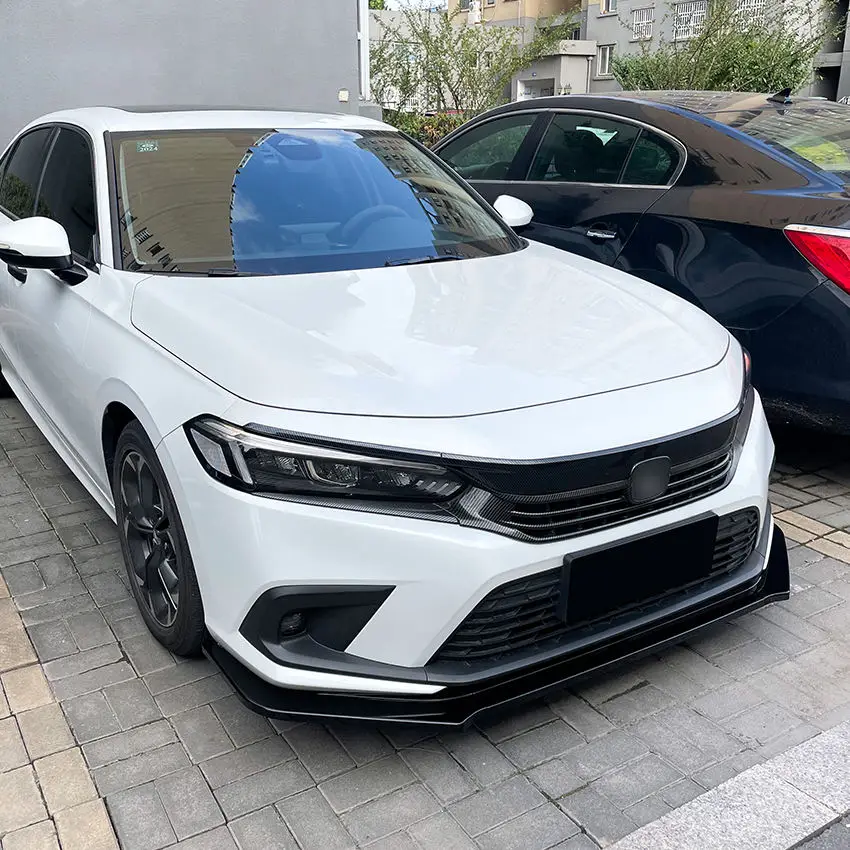Auto Paraurti Anteriore labbro per Honda Civic 11th 2021+ Diffusore Splitter Spoiler Trim Copertura Ricambi Auto Aftermarket