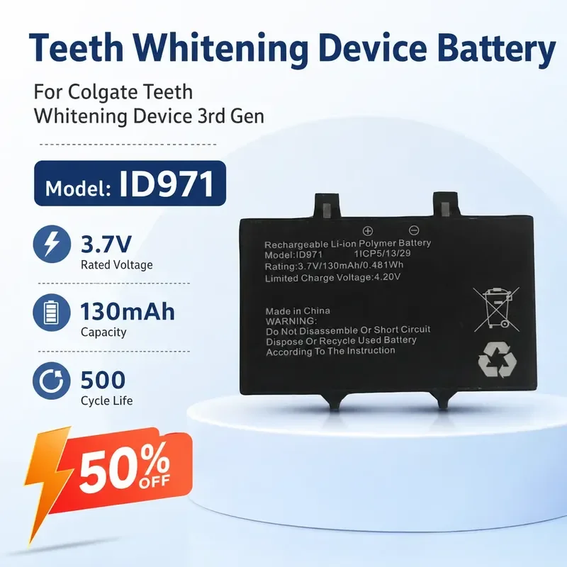 

For Colgate Tooth Beauty Instrument 3rd Generation Battery ID971