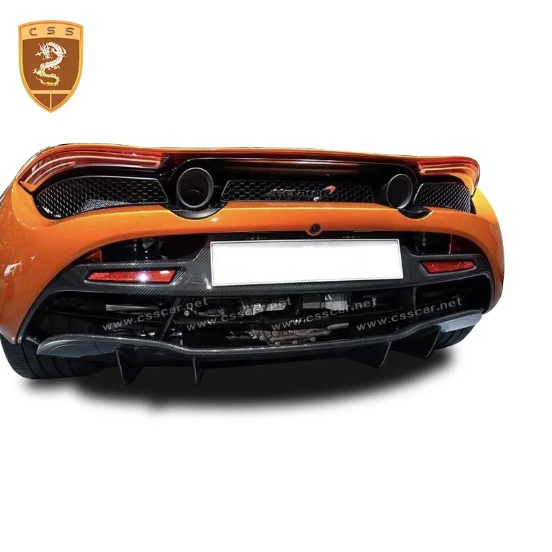 OEM Style Dry Carbon Fiber Rear Lip For Mclaren 720S  Diffuser