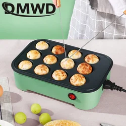 DMWD-máquina eléctrica para hacer bolas de pulpo, Takoyaki, sartén para panqueques y crepés, huevos, tortilla, parrilla, horno para pasteles Chibi Maruko