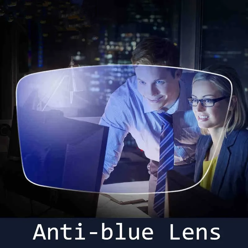 

1.56 1.61 1.67 Index Anti-Blue Lens Computer Reading Use High Definition Aspherical Block Harmful Light 2 PCS For A Pair