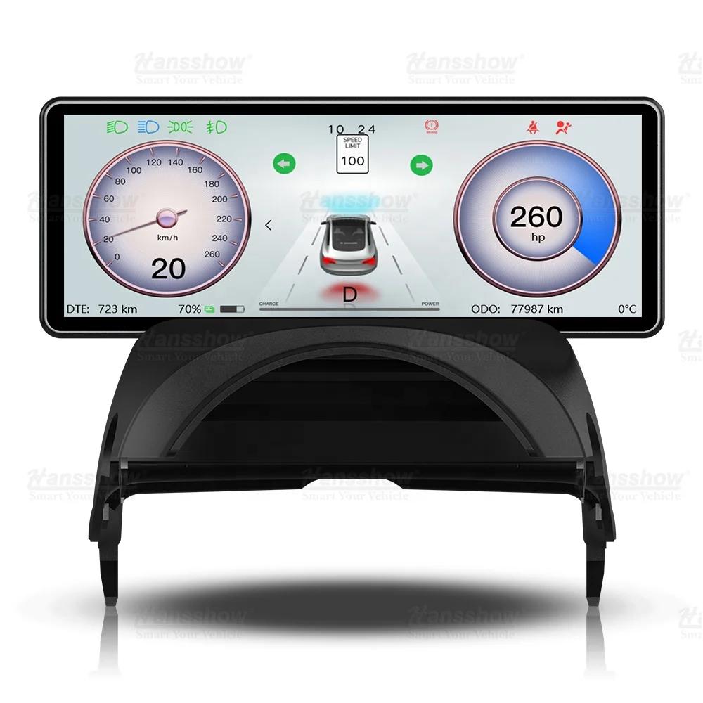 Hansshow Più Nuovo Modello 3 Y Cruscotto Cluster Display F62 Pannello Strumenti Intelligente Head Up Display Schermo Per Tesla 2017-2023