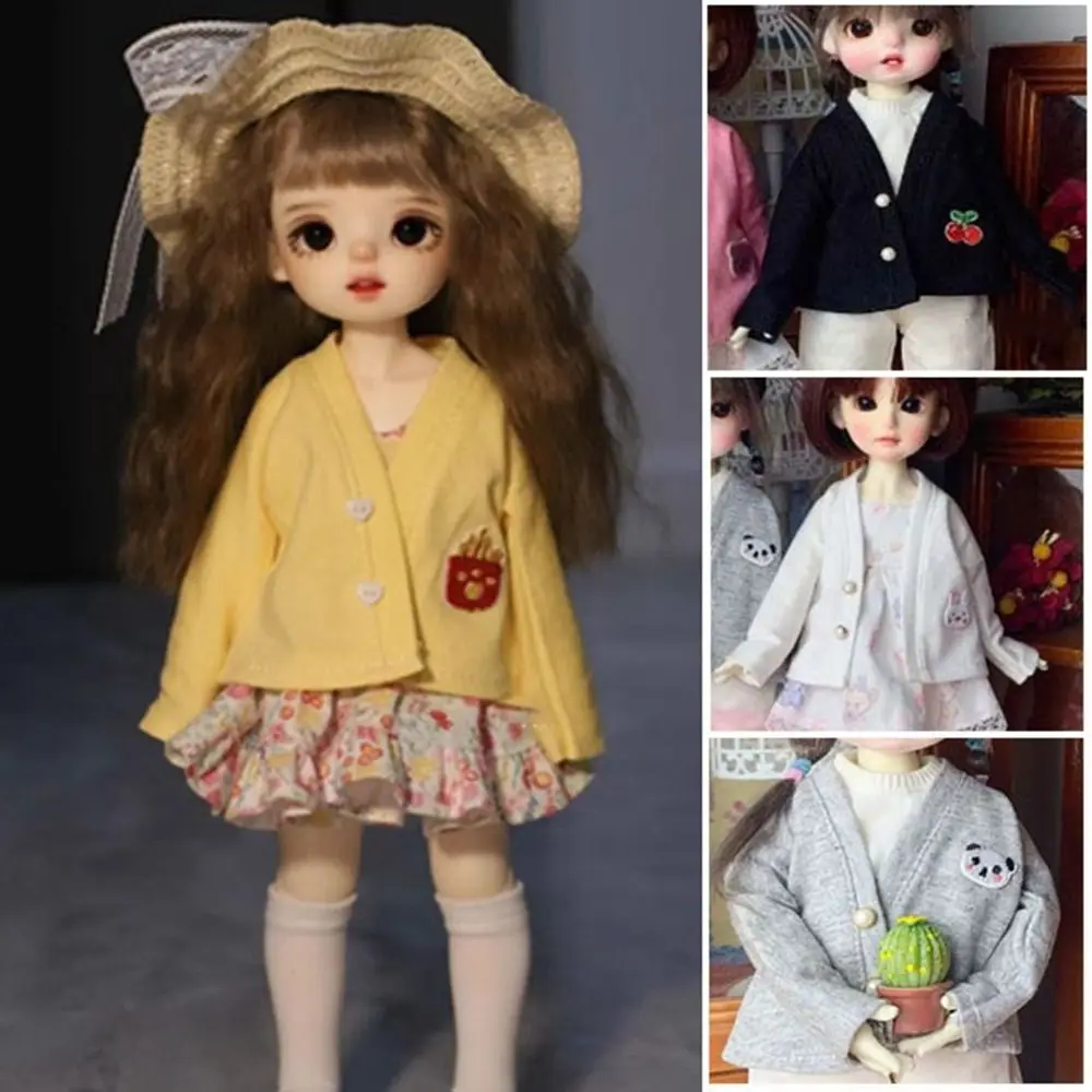 

Handmade Doll Elegant Tops Fashion Cute Doll Princess Coat Casual DIY Accessories Cartoon Cardigans for 1/6 BJD 30cm Dolls